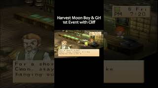 Harvest Moon Girl  Event with Cliff harvestmoonbacktonature harvestmoonboyandgirl retrogame [upl. by Nauqed]