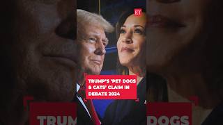 Immigrants in Ohio eating pet dogs cats Trump claims in Presidential debate with Harris [upl. by Enelyk336]