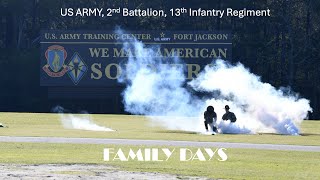 US Army Fort Jackson 2nd Battalion 13th Infantry Regiment Family day [upl. by Torosian]