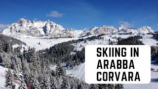 Skiing In Arabba  Corvara Dolomites Italy 2019 [upl. by Calida12]