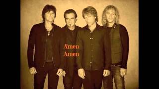 Amen  Bon Jovi with Lyrics [upl. by Gar763]