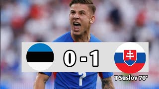 Estonia vs Slovakia 01 Highlights  UEFA Nations League 2024 eFootball Game Play [upl. by Brunell997]