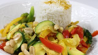 Mein Rezept für THAI CURRY  mit Gemüse und Hühnchen  So gehtts Kochenmitmelodie [upl. by Adeirf747]