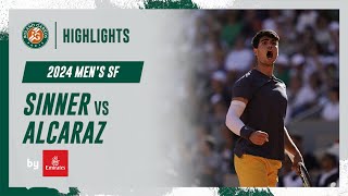 Sinner vs Alcaraz Semifinal Highlights  RolandGarros 2024 [upl. by Arriaes219]