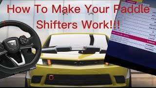 How To Make Your Paddle Shifters Work On Your Gaming Steering Wheel [upl. by Arlen]