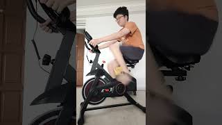 Riding an exercise bicycle shorts [upl. by Stovall]