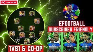 Free Subscribers Friendly 1 vs 1 amp COOP In EFootball 2025 Mobile  EFootball Live [upl. by Neellek]