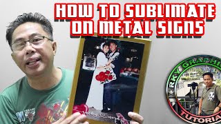 How to sublimate on metal signs [upl. by Trub232]