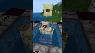 Prank over a Iron golem in minecraft shorts minecraft meme memes [upl. by Eejan434]