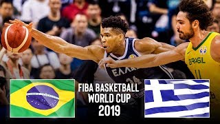 Brazil 🇧🇷 vs Greece 🇬🇷  Classic Full Games  FIBA Basketball World Cup 2019 [upl. by Trab]