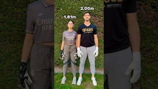 My Height vs Courtois 🙈📏 [upl. by Anaihr]