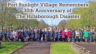 Hillsborough 35th Anniversary Event at Port Sunlight Village Wirral [upl. by Nibbor]