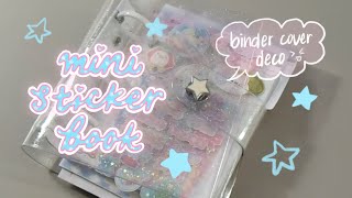 setting up and decoing my mini sticker binder asmr [upl. by Eenaj196]