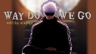 Jujutsu kaisen💧⭐Way down we goEDITAMVremake GOJO [upl. by Olav]