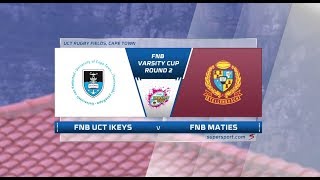 FNB Varsity Cup  UCT Ikeys vs Maties [upl. by Paehpos]