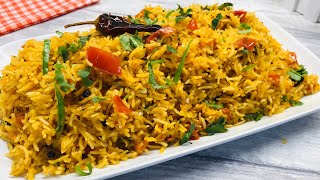 South Indian Style Spicy Tomato Rice  Bachelors Recipe Veg  Taste Assured [upl. by Ardeid]