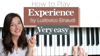 SIMPLIFIED amp Easy Piano Tutorial for quotExperiencequot by Ludovico Einaudi [upl. by Leitao]