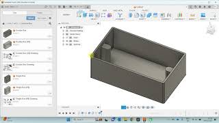 Creating an Electrical Pattress Back Box CAD Model in Fusion 360 [upl. by Ainyt6]