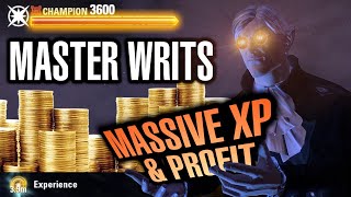 ESO Master Writs for MASSIVE XP and Profit [upl. by Andree]