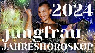 JUNGFRAU 2024 JAHRESHOROSKOP  eine astrologische Energievorschau für ein erfolgreiches 2024 [upl. by Ahsilla]