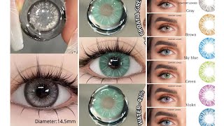 Trendy Eyes Colour Lens information With Name 2024  New Contact Lenses [upl. by Lemon]