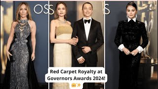 Red Carpet Royalty at Governors Awards 2024 👑✨ GovernorsAwards2024 RedCarpet [upl. by Pearle905]