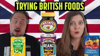 Americans Try British Food for the First Time [upl. by Anyrtak]