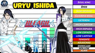 URYU ISHIDA NIVELES DE PODER BLEACH TODOS [upl. by Lansing]