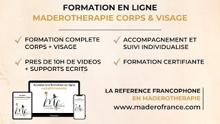 Maderothérapie Corps et Visage  Formation en ligne Complète  MaderoFrance Officiel [upl. by Arhez]