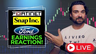 Live Stock Market Earnings Reaction Fortinet Stock Ford Stock Snap Stock [upl. by Wj966]