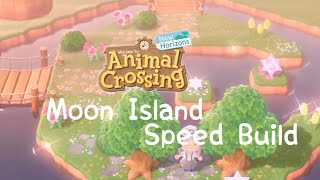 Moon IslandPond SpeedBuild ACNH [upl. by Ubana]