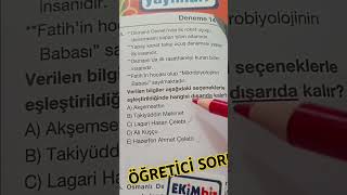 KPSS TARİH DENEME SORU ÇÖZÜMLERİ kpss önlisans ortaöğretim [upl. by Yancey]