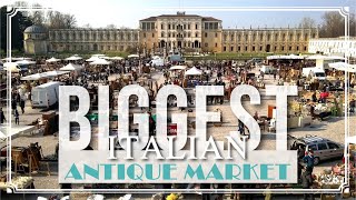 HUGE ANTIQUE MARKET in Piazzola sul Brenta ITALY  Come vintage shopping with us  Haul [upl. by Boeschen]