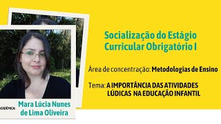 Estágio Obrigatório I Pedagogia [upl. by Zelig48]