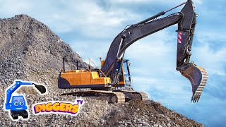 Big Diggers amp Giant Dump Trucks  Diggers TV Diggers For Kids [upl. by Also]