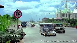 Commonwealth Avenue QC in 1985 INC Central Temple  Reminisce Philippines [upl. by Romeon]