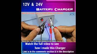 How to Make 12 Volt and 24 Volt 2 in 1 Battery Charger [upl. by Clark609]