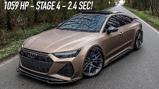 1059HP 2023 AUDI RS7 SPORTBACK POWERDIVISION STAGE4 24SEC  THE ULTIMATE MISSILE  In Detail [upl. by Sol]