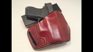 Glock 42 Basic Leather Pancake Holster Construction [upl. by Eelnayr68]