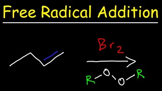 Alkene  HBR  ROOR  Reaction Mechanism [upl. by Emorej]