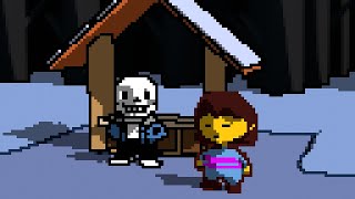 Sans chilling in Undertale [upl. by Pagas]