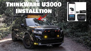 Thinkware U3000 4K  2K Dash Cam OBD wiring Installation on the Honda Pilot Trailsport [upl. by Nare]