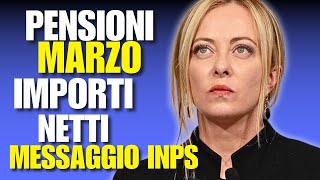 PENSIONI MARZO 2024 MESSAGGIO INPS AUMENTI ESATTI [upl. by Wobniar]