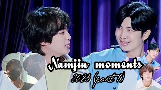 namjin moments 2023 part 1 namjinbaby namjin bts btsrm btsjin [upl. by Kroll]