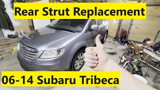 Rear Strut Replacement Subaru Tribeca 06 07 08 09 10 11 12 13 14 2006 2007 2008 2009 2010 2011 2012 [upl. by Glennis]