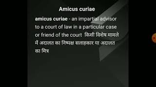 Amicus curiae [upl. by Askari]