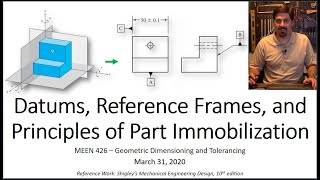 GDampT Datums Reference Frames amp Part Immobilization  321 411 420  Actual Mating Envelopes [upl. by Nerua]