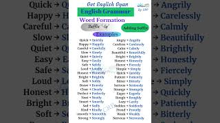 Word Formation Adding Suffix quotlyquot [upl. by Yrakcaz]