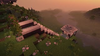 Building a House In The Cherry Grove  Minecraft 2 [upl. by Mortimer963]