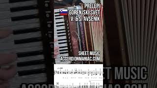 Sheet music Prelepi Gorenjski svet  Mein München ich sag ade V amp S Avsenik [upl. by Jacquenette]